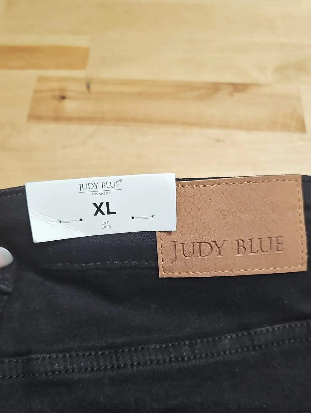 NWT Judy Blue High Waist Tummy Control Black Denim Shorts Size XL